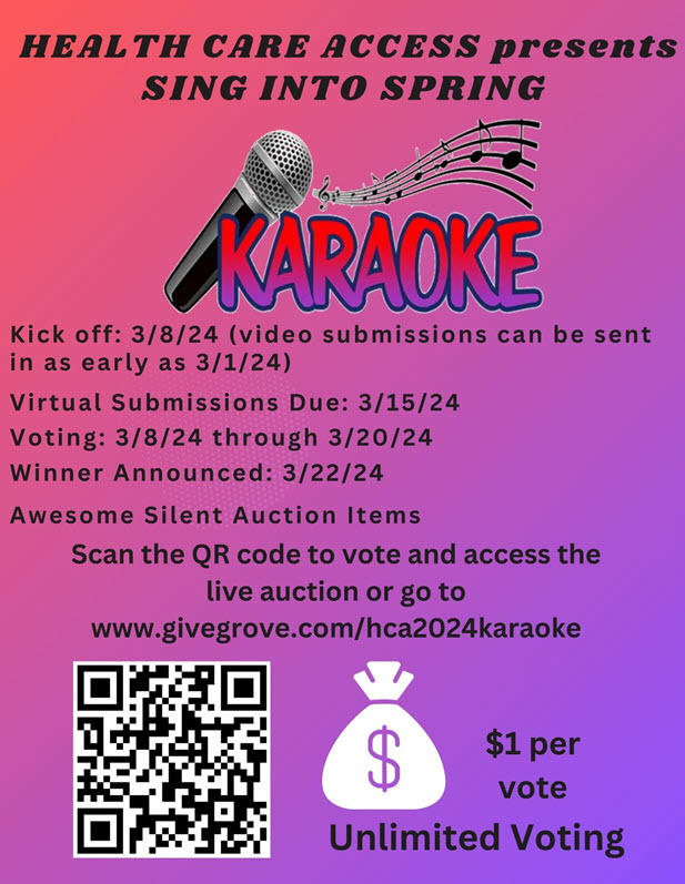 Virtual Karaoke Flyer 2024 v2 Health Care Access