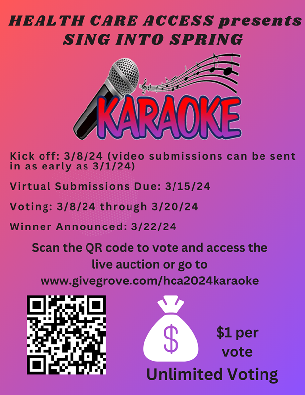 Virtual Karaoke Flyer 2024 | Phoenixville Health Care Access
